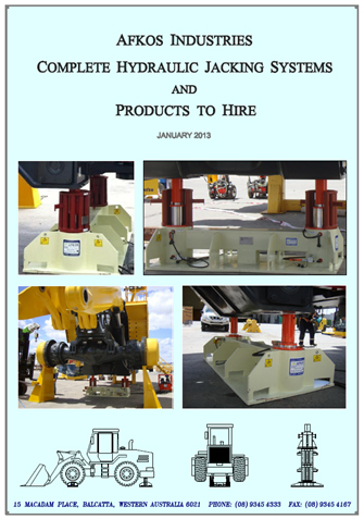 Afkos Industries Hire Equipment brichure